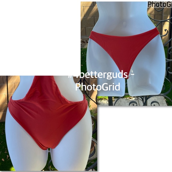 NEW Mikoh Makaha Multi String Racerback Cut out Monokini Swimsuit Paprika Small - Picture 4 of 16